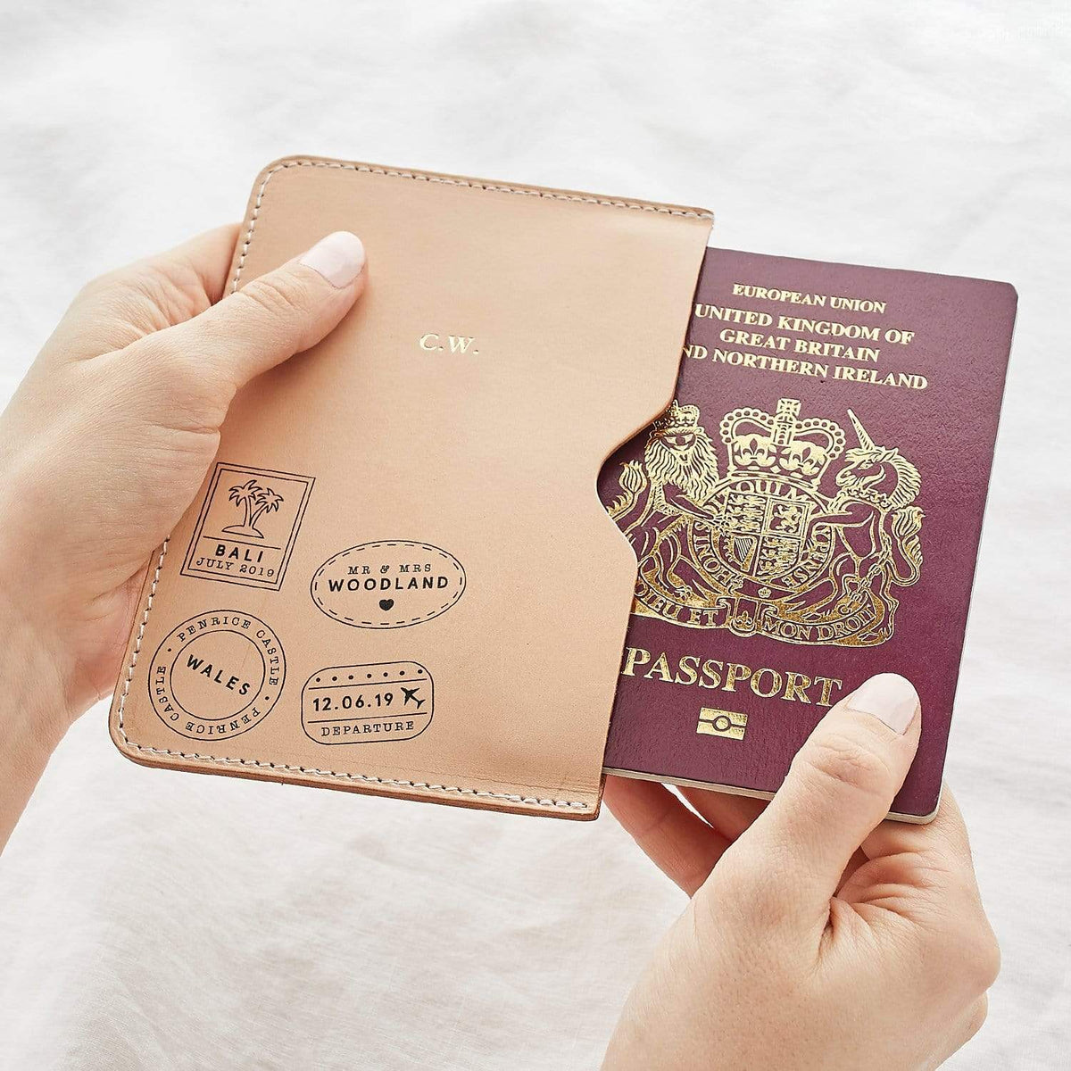 Personalised Travel Stamp Passport Holder