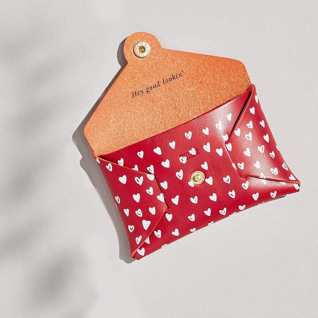 "Evelyn" Card + Coin Purse in Red SBRI