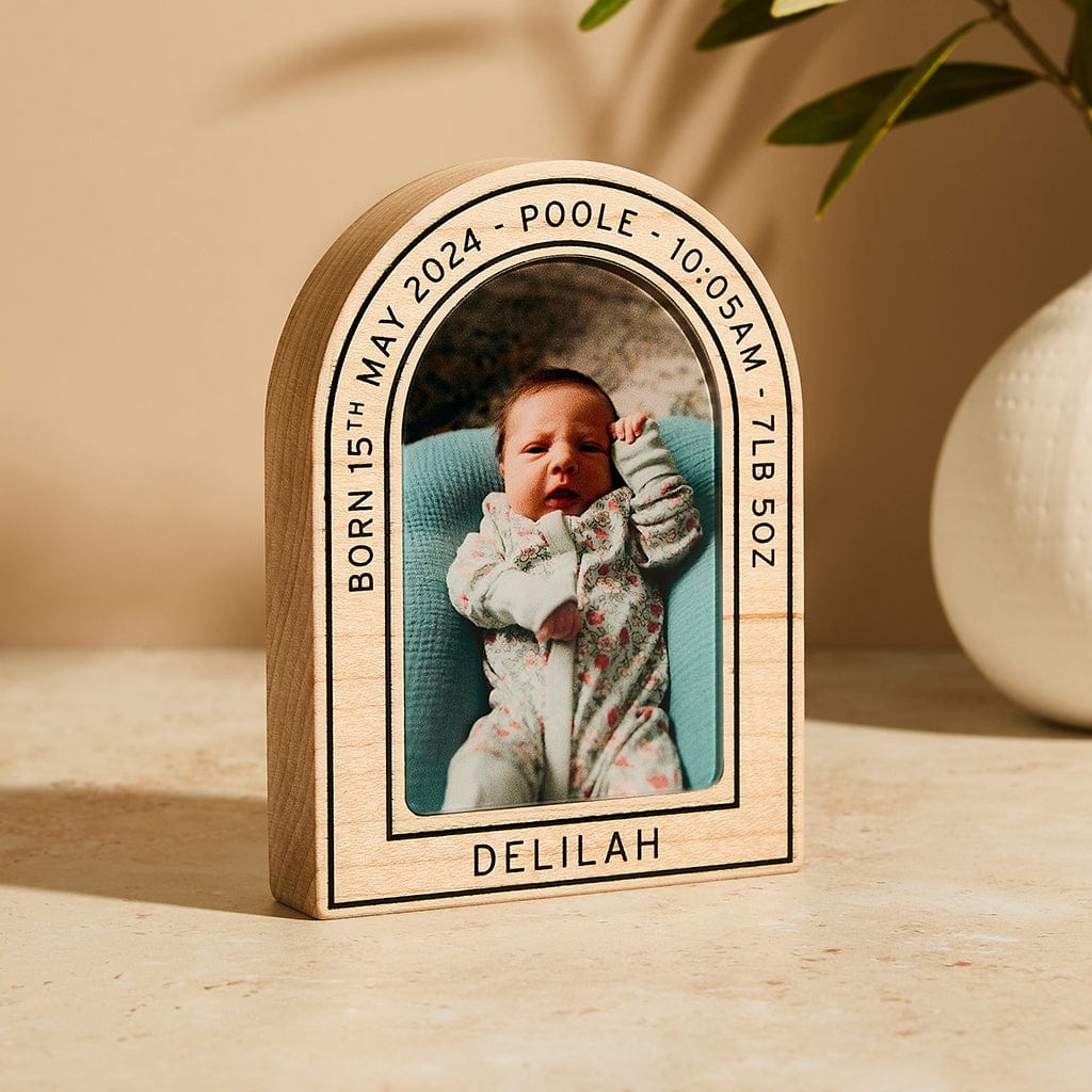 Personalised Arch Photo Block Create Gift Love