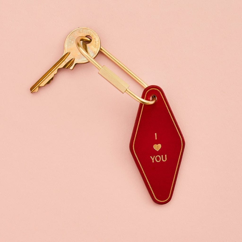 Personalised Leather Motel Keyring SBRI