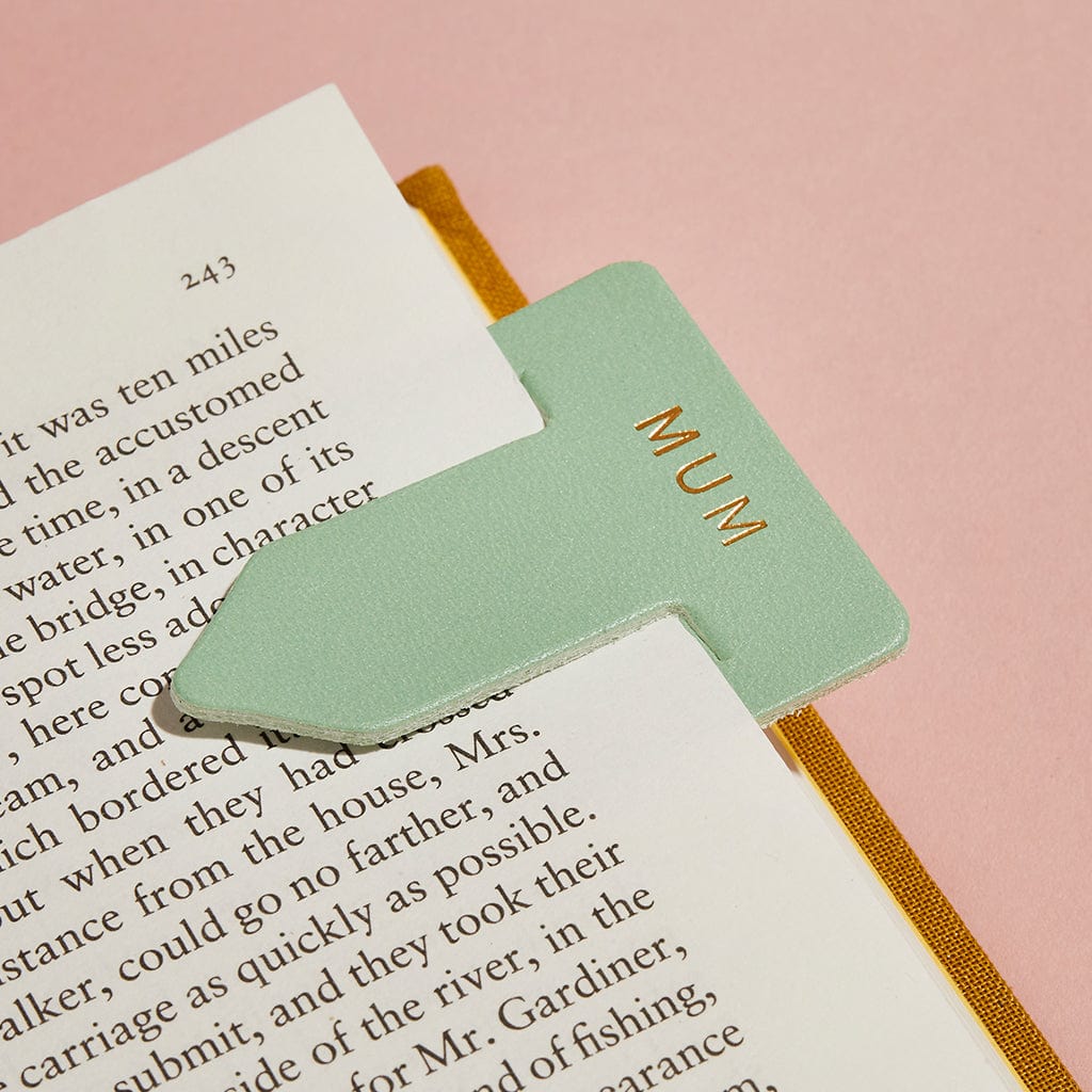 Personalised Leather Point Bookmark SBRI