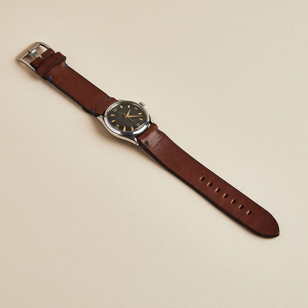Personalised Leather Watch Strap Man & Bear