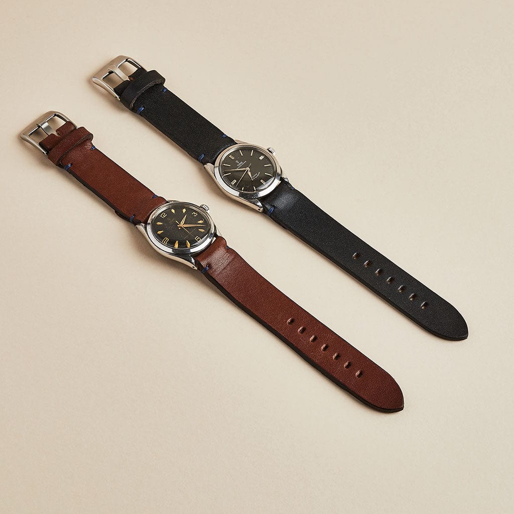 Personalised Leather Watch Strap Man & Bear