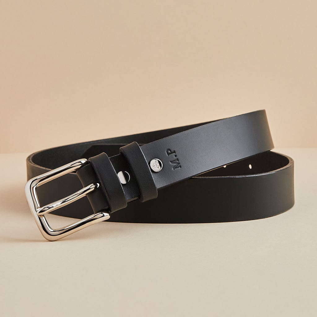 Personalised Men's Leather Belt with Handwritten Message MGB