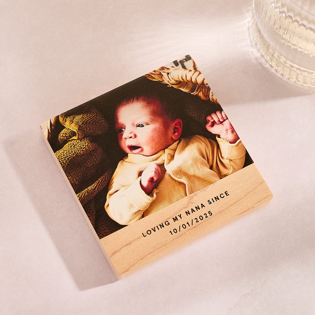 Personalised Photo Coaster with Message CGL