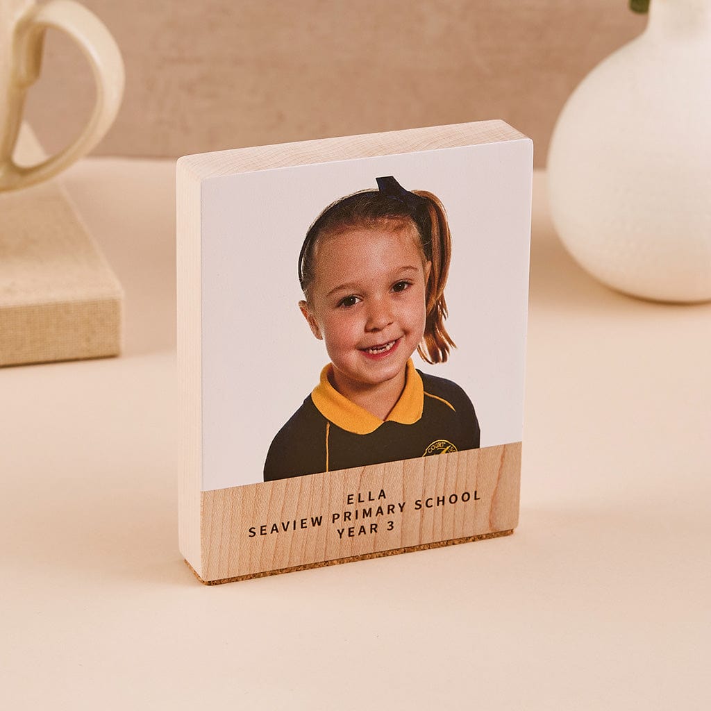 Personalised School Photo Wooden Block CGL