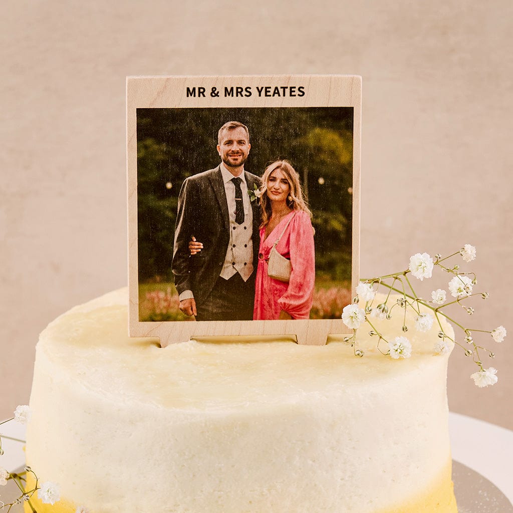 Personalised Wedding Cake Topper With Photo CGL