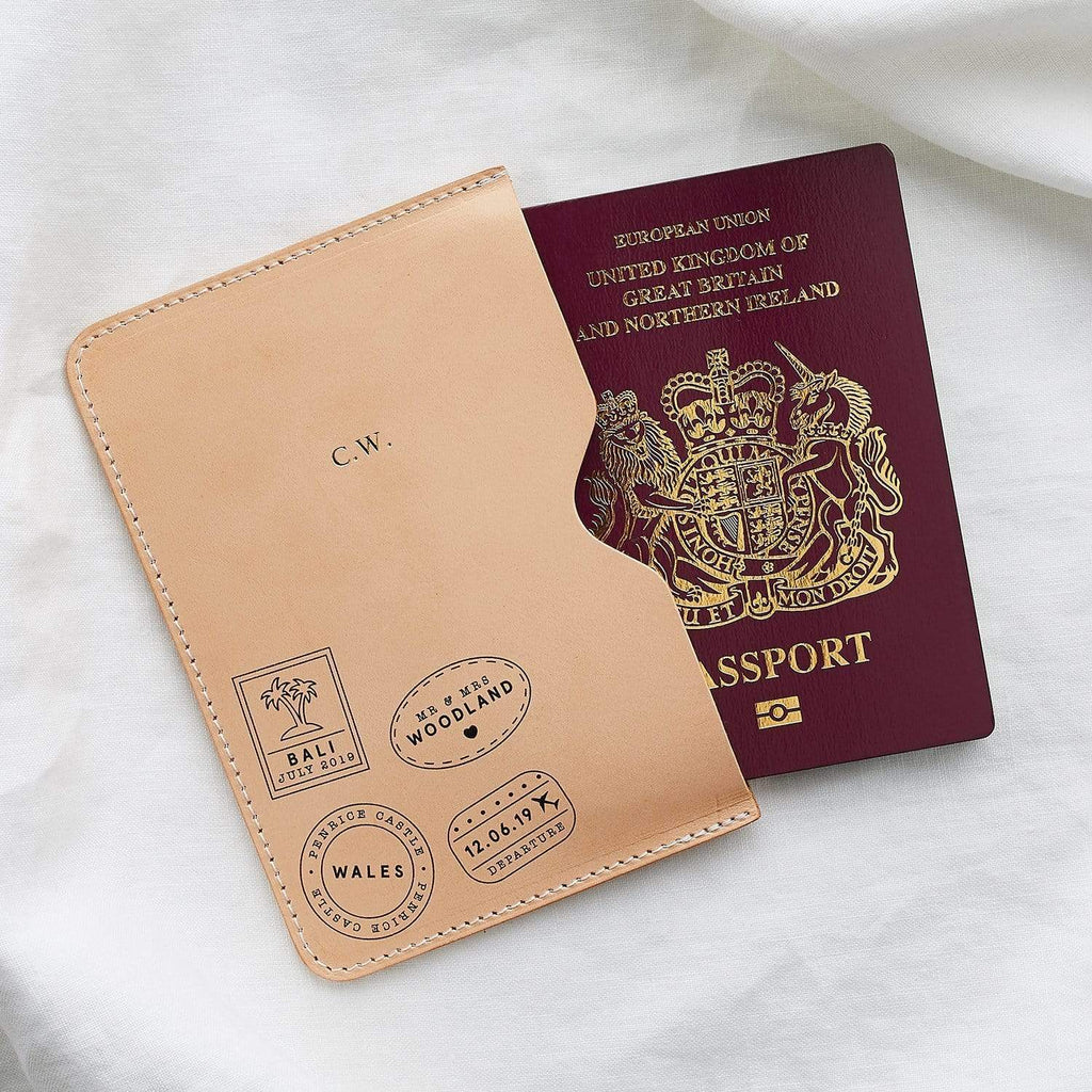 Personalised Travel Stamp Passport Holder | Create Gift Love